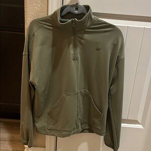 Olive Green Half-Zip Pullover